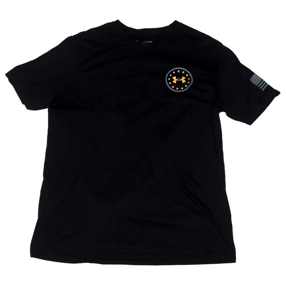 Under Armour United States of America Shirt XL Flag Logo On Back Heatgear UA USA - Picture 3 of 9